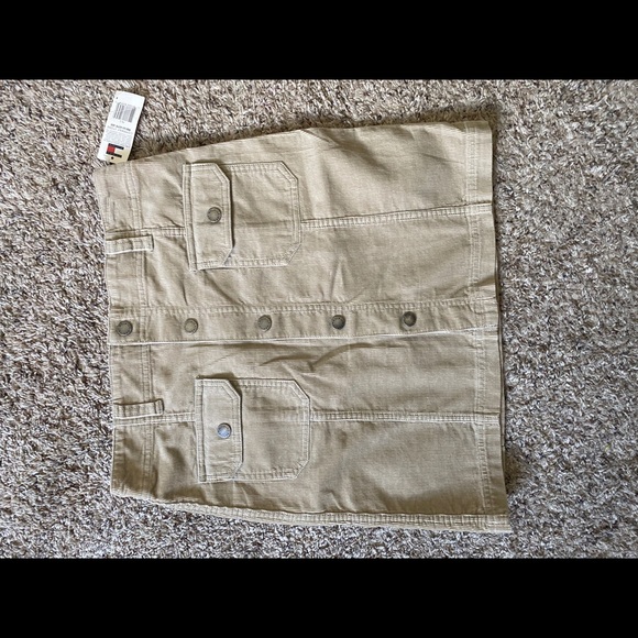 Tommy Hilfiger corduroy tan button down skirt - Picture 3 of 11